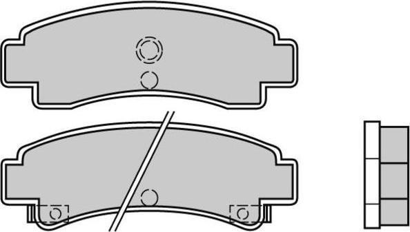 E.T.F. 12-0442 - Гальмівні колодки, дискові гальма autozip.com.ua