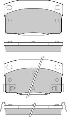 E.T.F. 12-0450 - Гальмівні колодки, дискові гальма autozip.com.ua