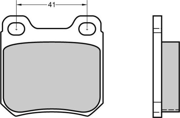 E.T.F. 12-0412 - Гальмівні колодки, дискові гальма autozip.com.ua