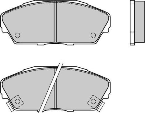 E.T.F. 12-0480 - Гальмівні колодки, дискові гальма autozip.com.ua