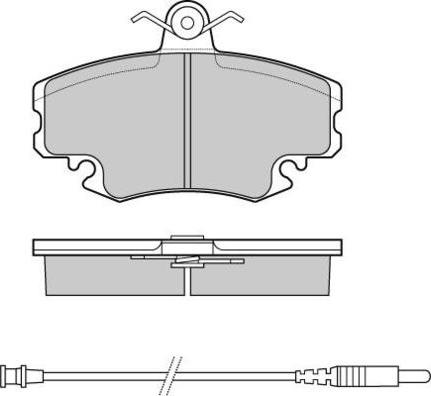 E.T.F. 12-0590 - Гальмівні колодки, дискові гальма autozip.com.ua