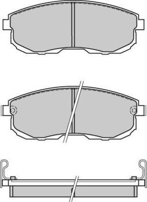 E.T.F. 12-0569 - Гальмівні колодки, дискові гальма autozip.com.ua