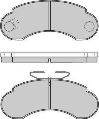 E.T.F. 12-0566 - Гальмівні колодки, дискові гальма autozip.com.ua