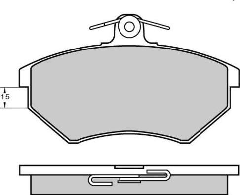 E.T.F. 12-0641 - Гальмівні колодки, дискові гальма autozip.com.ua