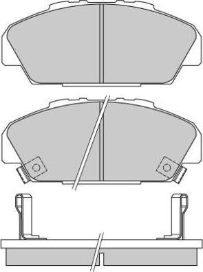 E.T.F. 12-0648 - Гальмівні колодки, дискові гальма autozip.com.ua