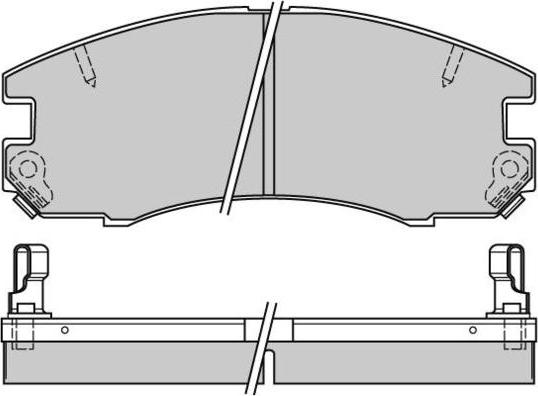 E.T.F. 12-0654 - Гальмівні колодки, дискові гальма autozip.com.ua