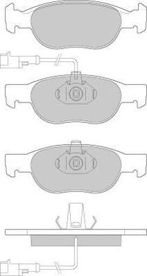 E.T.F. 12-0666 - Гальмівні колодки, дискові гальма autozip.com.ua