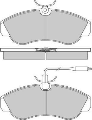 E.T.F. 12-0615 - Гальмівні колодки, дискові гальма autozip.com.ua