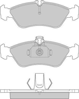 E.T.F. 12-0689 - Гальмівні колодки, дискові гальма autozip.com.ua