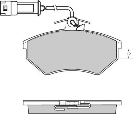 BENDIX 510943 - Гальмівні колодки, дискові гальма autozip.com.ua