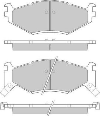 E.T.F. 12-0629 - Гальмівні колодки, дискові гальма autozip.com.ua