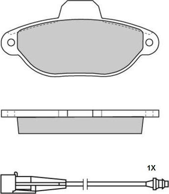 E.T.F. 12-0626 - Гальмівні колодки, дискові гальма autozip.com.ua