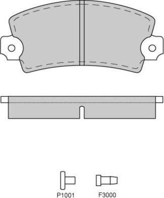 E.T.F. 12-0018 - Гальмівні колодки, дискові гальма autozip.com.ua