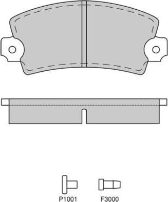 E.T.F. 12-0026 - Гальмівні колодки, дискові гальма autozip.com.ua