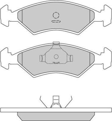 E.T.F. 12-0163-1 - Гальмівні колодки, дискові гальма autozip.com.ua