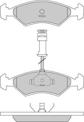 E.T.F. 12-0163 - Гальмівні колодки, дискові гальма autozip.com.ua