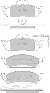 E.T.F. 12-0897 - Гальмівні колодки, дискові гальма autozip.com.ua