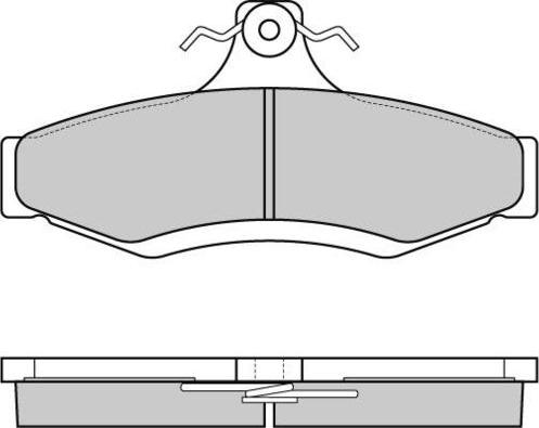 E.T.F. 12-0851 - Гальмівні колодки, дискові гальма autozip.com.ua