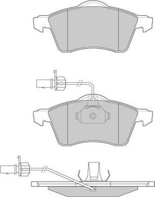 E.T.F. 12-0868 - Гальмівні колодки, дискові гальма autozip.com.ua