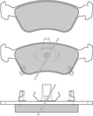 E.T.F. 12-0814 - Гальмівні колодки, дискові гальма autozip.com.ua