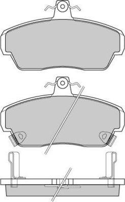 E.T.F. 12-0815 - Гальмівні колодки, дискові гальма autozip.com.ua