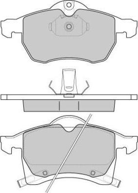 Equal Quality PF1055 - Гальмівні колодки, дискові гальма autozip.com.ua