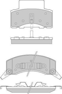 E.T.F. 12-0886 - Гальмівні колодки, дискові гальма autozip.com.ua