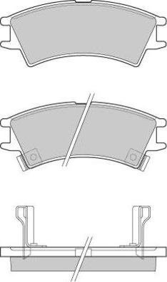 E.T.F. 12-0825 - Гальмівні колодки, дискові гальма autozip.com.ua