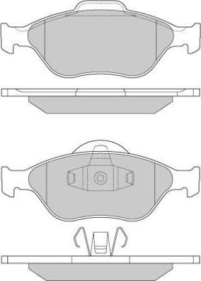 E.T.F. 12-0872 - Гальмівні колодки, дискові гальма autozip.com.ua