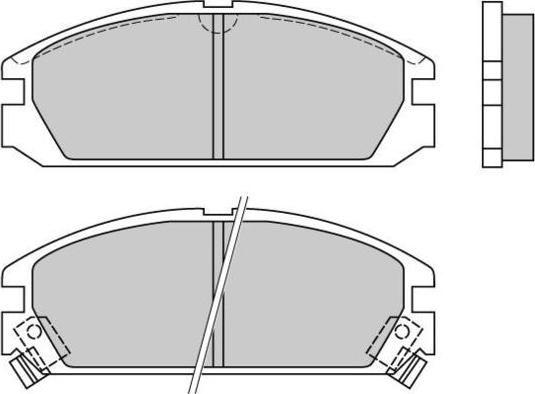 E.T.F. 12-0349 - Гальмівні колодки, дискові гальма autozip.com.ua