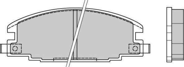 E.T.F. 12-0367 - Гальмівні колодки, дискові гальма autozip.com.ua
