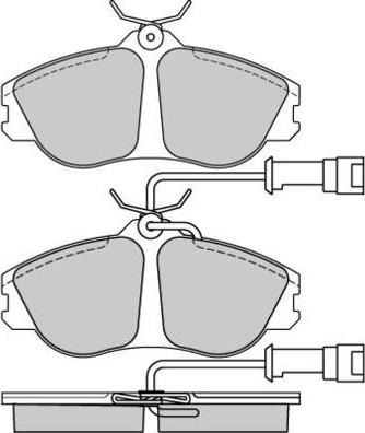 E.T.F. 12-0382 - Гальмівні колодки, дискові гальма autozip.com.ua