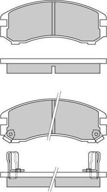 E.T.F. 12-0332 - Гальмівні колодки, дискові гальма autozip.com.ua