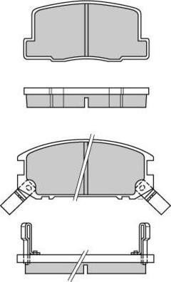 E.T.F. 12-0325 - Гальмівні колодки, дискові гальма autozip.com.ua