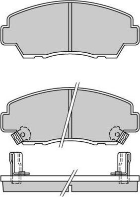 E.T.F. 12-0326 - Гальмівні колодки, дискові гальма autozip.com.ua