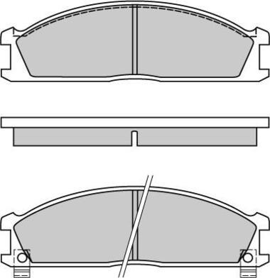 E.T.F. 12-0370 - Гальмівні колодки, дискові гальма autozip.com.ua