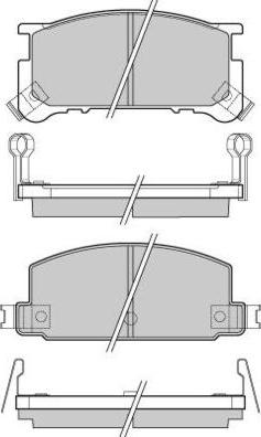 E.T.F. 12-0285 - Гальмівні колодки, дискові гальма autozip.com.ua