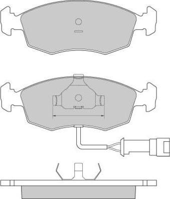 E.T.F. 12-0282 - Гальмівні колодки, дискові гальма autozip.com.ua