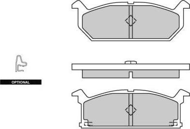 E.T.F. 12-0279 - Гальмівні колодки, дискові гальма autozip.com.ua