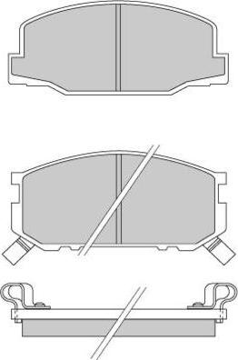 E.T.F. 12-0272 - Гальмівні колодки, дискові гальма autozip.com.ua