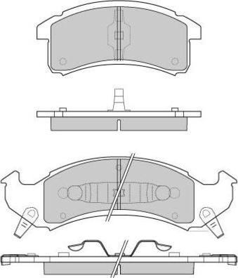 E.T.F. 12-0799 - Гальмівні колодки, дискові гальма autozip.com.ua