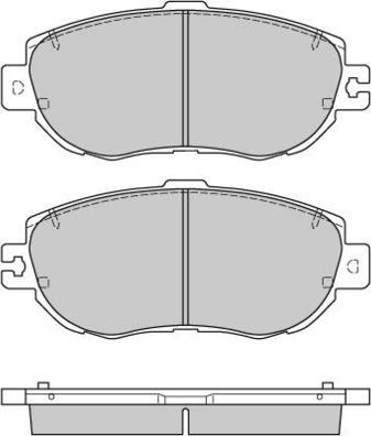 E.T.F. 12-0754 - Гальмівні колодки, дискові гальма autozip.com.ua