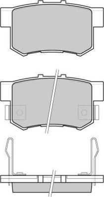 E.T.F. 12-0750 - Гальмівні колодки, дискові гальма autozip.com.ua