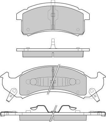 E.T.F. 12-0789 - Гальмівні колодки, дискові гальма autozip.com.ua