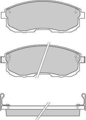 E.T.F. 12-0734 - Гальмівні колодки, дискові гальма autozip.com.ua