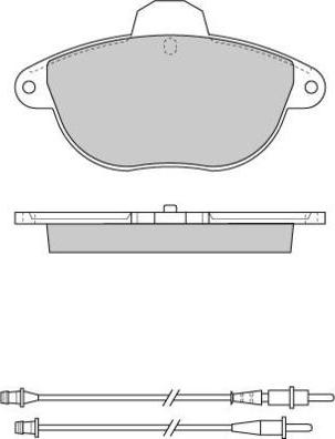 E.T.F. 12-0737 - Гальмівні колодки, дискові гальма autozip.com.ua