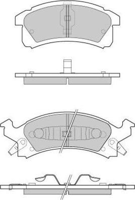 BENDIX DB2191 - Гальмівні колодки, дискові гальма autozip.com.ua