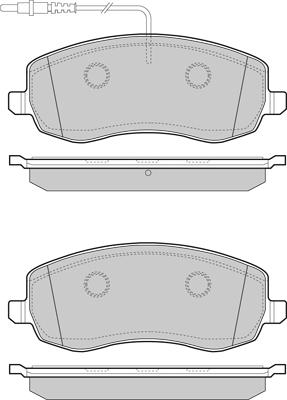 HELLA T1761 - Гальмівні колодки, дискові гальма autozip.com.ua