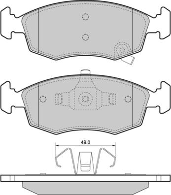 CAR SBB3382 - Гальмівні колодки, дискові гальма autozip.com.ua