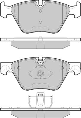 E.T.F. 12-1447 - Гальмівні колодки, дискові гальма autozip.com.ua